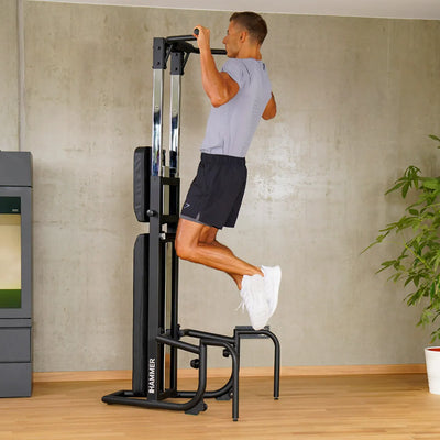 Hammer Bench Pullup&Dip - Multifunctionele halterbank - 3-in-1