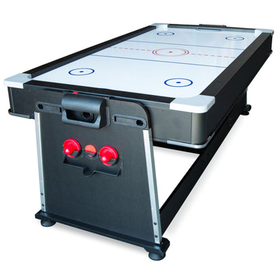 4-in-1 multifunctionele speeltafel - Thunder Crush 7FT - Pool / airhockey / pingpong / eettafel - 203 x 112 x 82 cm