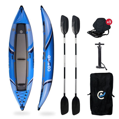 Kayak gonflable biplace avec accessoires - Coasto Lotus 2 places