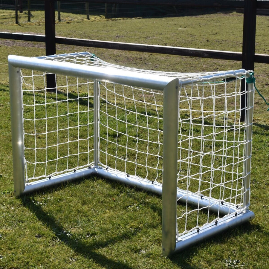 Avyna Aluminium Pro Goal 150 x 100 cm – inkl. Netz – Set aus zwei Fußballtoren