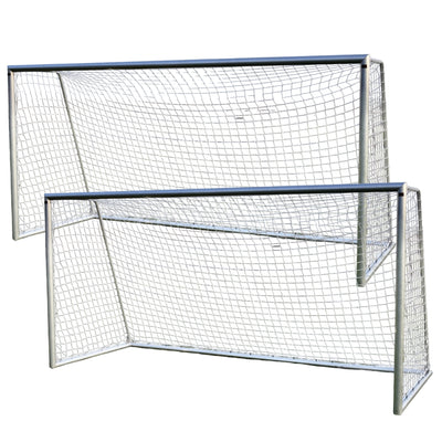 Buts de football Avyna Aluminium - Pro Goal 400 x 200 cm - filet inclus - lot de deux