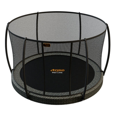 Avyna Pro-Line InGround ronde trampoline Ø245 met veiligheidsnet - 4 kleuren - met gratis afdekhoes