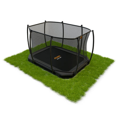 Avyna Pro-Line InGround trampoline 380 x 255 cm (238) met veiligheidsnet - HD Plus - grijs