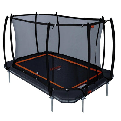 Avyna Pro-Line InGround Trampolin 380 x 255 cm (238) mit Sicherheitsnetz – 4 Farben