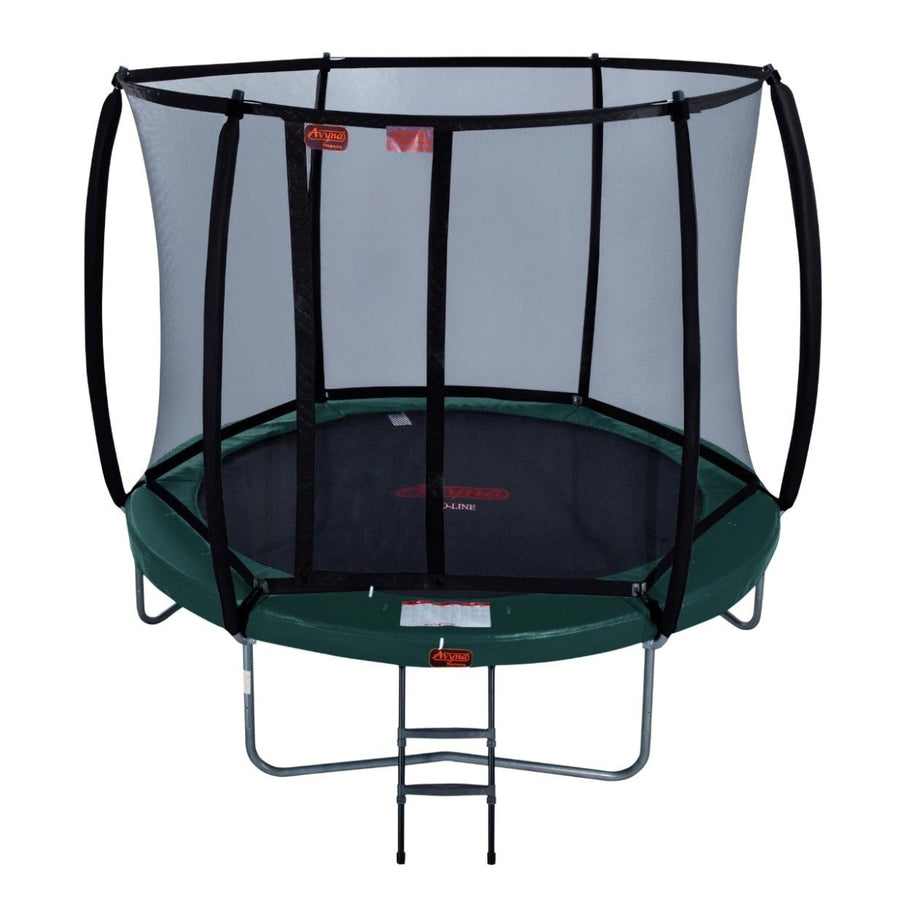 Trampoline en saillie Avyna Pro-Line rond (Ø245 cm) avec filet - 3 coloris - avec housse offerte 