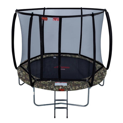 Trampoline en saillie Avyna Pro-Line rond (Ø245 cm) avec filet - 3 coloris - avec housse offerte