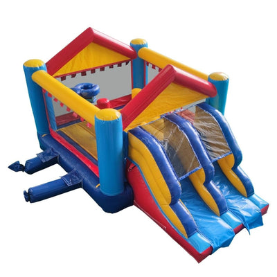 Château gonflable Avyna Happy Bounce Ultimate Jump Slider (PVC) 3-1 Professionnel - 4 personnes