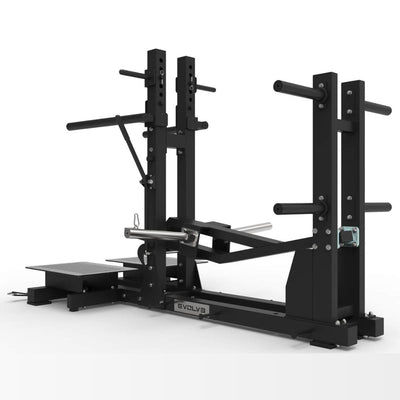 Machine à squats à ceinture - Evolve Fitness Prime Series chargée en plaques PR-005