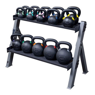 Body-Solid GDKR100 - Système de stockage à deux couches pour haltères et kettlebells