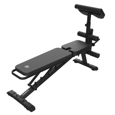 Banc de fitness réglable Bodytone HBC03 - (inclinaison / plat + boucles biceps / boucles jambes)