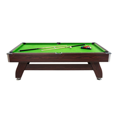 Bruine houten pooltafel - Thunder 7FT - 226 x 127 cm