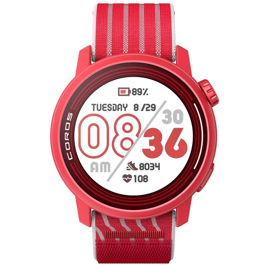 Coros PACE 3 Track Edition Rouge - Montre GPS Sport &amp; Aventure / Montre Multisport