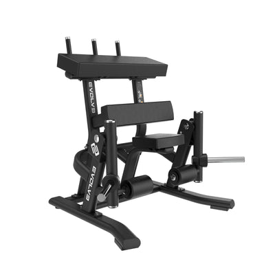 Machine de curl des jambes debout - Evolve Fitness UL-140 Prime Series chargée en plaques