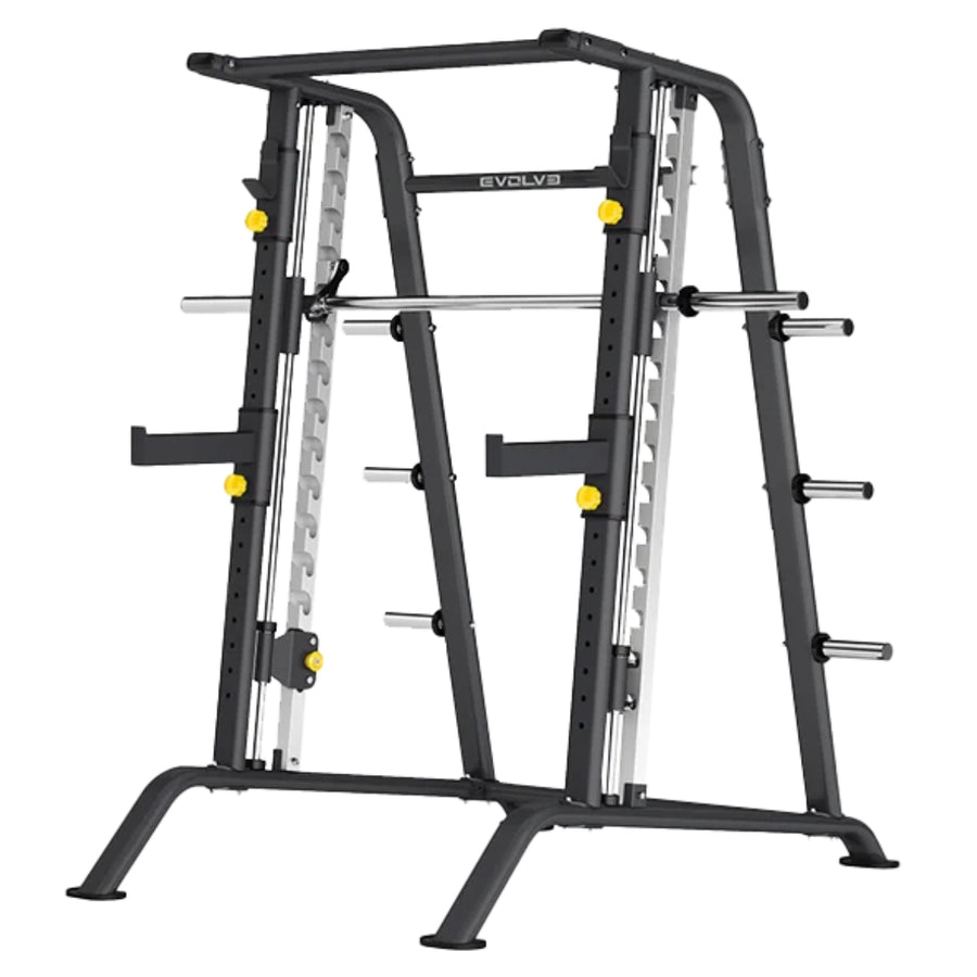 Smith Machine &amp; Squat Rack - Chargé de plaques - Evolve Fitness PL-EC-001