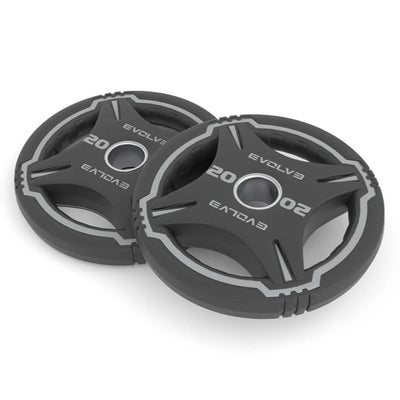 Ensemble de plaques de poids en uréthane TPU Evolve Fitness (5 à 20 kg)