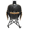 Kamado Barbecue XXL - Evolve Advanced 61 cm - accessoires inclus - tables à plateau en bois