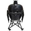 Kamado Barbecue XXL - Evolve Advanced 61 cm - accessoires inclus - tables supérieures noires