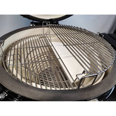 Kamado Barbecue XXL - Evolve Advanced 61 cm - accessoires inclus - tables supérieures noires