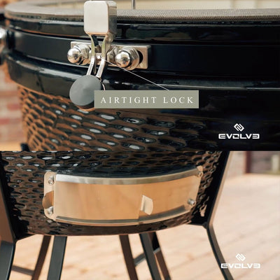 Kamado Grill XXL – Evolve Advanced Solo 61 cm – inklusive Zubehör – ohne Untergestell und Anbautische