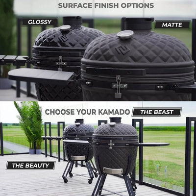 Kamado Barbecue XXL - Evolve 'The Beauty' - avec accessoires