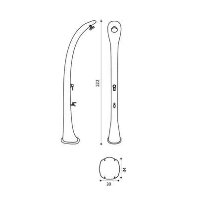 Solar-Außendusche - Formidra Cobra (32L)