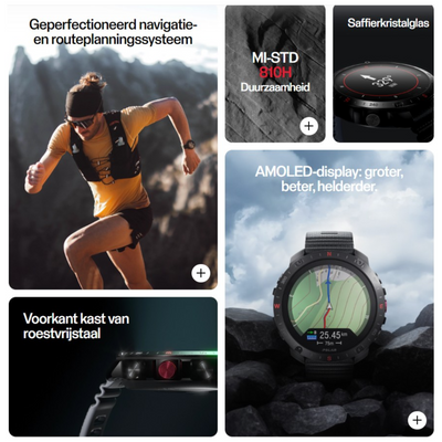 Polar Grit X2 Pro Stone Grey - Montre multisport et extérieur haut de gamme SL