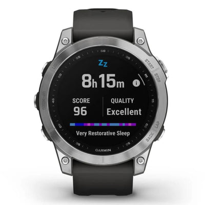 Garmin Fenix ​​​​7 Silver Standard Edition – 42 mm &amp; 47 mm – Multisport- und Outdoor-Uhr