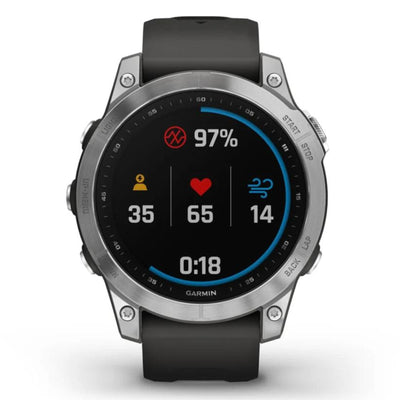 Garmin Fenix ​​​​7 Silver Standard Edition - 42 mm &amp; 47 mm - Montre multisport &amp; outdoor