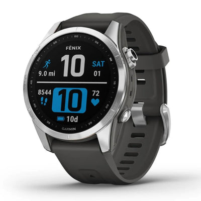 Garmin Fenix ​​​​7 Silver Standard Edition – 42 mm &amp; 47 mm – Multisport- und Outdoor-Uhr