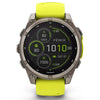 Garmin Fenix 8 Sapphire Solar - 47 mm & 51 mm - Titanium met Amp Yellow/graphite siliconen band - Premium multisport horloge