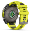 Garmin Fenix 8 Sapphire Solar - 47 mm & 51 mm - Titanium met Amp Yellow/graphite siliconen band - Premium multisport horloge