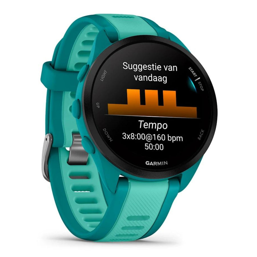 Garmin Forerunner 165 Music Türkis/Aqua – 43 mm – Lauf- und Multisportuhr