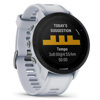 Garmin Forerunner 955 Blanc - 47mm - Montre running &amp; multisport