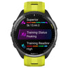 Garmin Forerunner 965 Noir avec bracelet en silicone jaune-noir - 47 mm - Montre de course et multisports premium