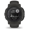 Garmin Instinct 2 Solar Schwarz / Graphit – 45 mm – Robuste Smartwatch für Multisport- und solarbetriebene Abenteuer