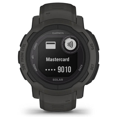 Garmin Instinct 2 Solar Schwarz / Graphit – 45 mm – Robuste Smartwatch für Multisport- und solarbetriebene Abenteuer