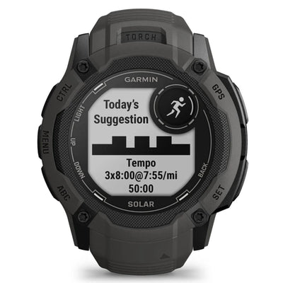 Garmin Instinct 2X Solar Graphite / Zwart - 50 mm - Robuuste smartwatch voor multisport & avontuur op zonne-energie