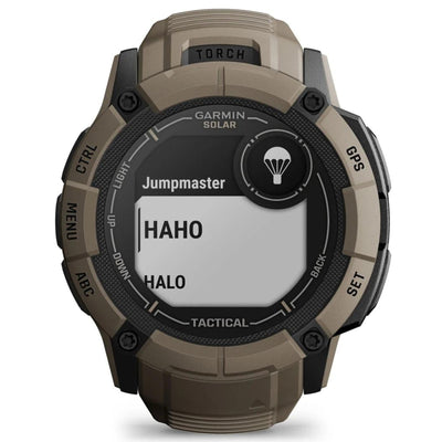 Garmin Instinct 2X Solar Tactical Edition Coyote Tan / Bruin - 50 mm - Robuuste tactische smartwatch voor multisport & avontuur op zonne-energie