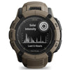 Garmin Instinct 2X Solar Tactical Edition Coyote Tan / Brown - 50 mm - Montre intelligente tactique robuste pour les aventures multisports et alimentées à l'énergie solaire