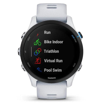 Garmin Forerunner 255 Music White - 46mm - Montre running &amp; multisport