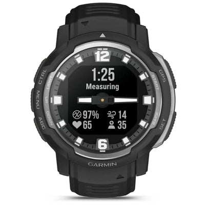 Garmin Instinct Crossover Noir - 45 mm - Montre intelligente hybride robuste pour le multisport et l'aventure