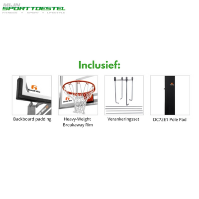 Goalrilla DC72E1 Professionele Basketbalpaal (Inground) - In hoogte verstelbaar