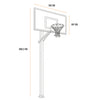 Goalrilla DC72E1 Professionele Basketbalpaal (Inground) - In hoogte verstelbaar