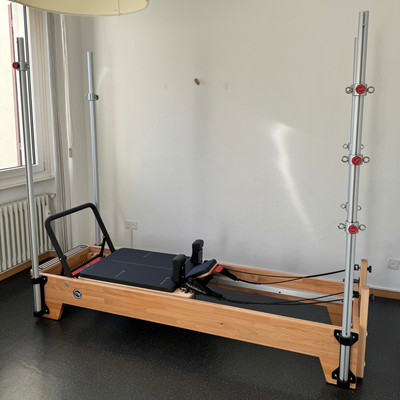 Holz-Kombi-Cadillac-Reformer – Buchenholz – Körper- und Übungs-Pilates P004