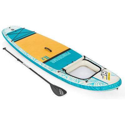 Set de planches SUP - Hydro Force Panorama - avec fenêtre de visualisation et accessoires - 340 x 89 x 15 cm