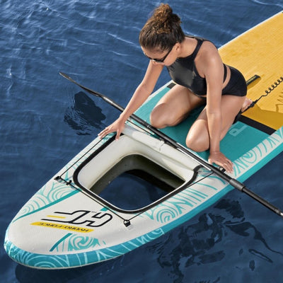 Set de planches SUP - Hydro Force Panorama - avec fenêtre de visualisation et accessoires - 340 x 89 x 15 cm