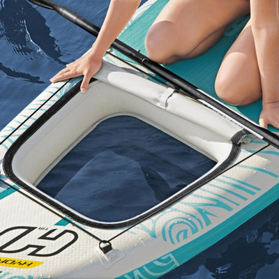 SUP-Board-Set – Hydro Force Panorama – mit Sichtfenster &amp; Zubehör – 340 x 89 x 15 cm