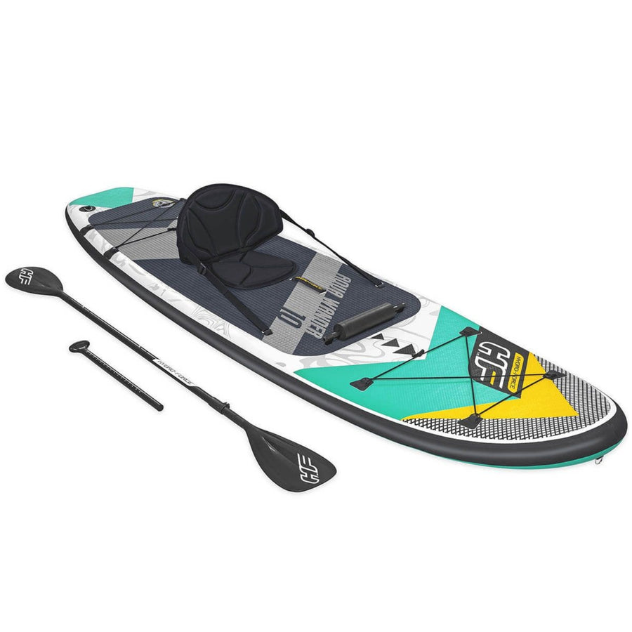 Set de planches SUP - Hydro Force Aqua Wander TravelTech Convertible - avec siège kayak et accessoires - 305 x 84 x 12 cm