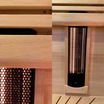 Hybride Combi Sauna (infrarood & stoom) voor 4 personen - Holl's Hybrid Combi Sauna