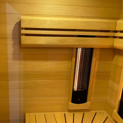 Sauna Combi Hybride (infrarouge et vapeur) pour 4 personnes - Holl's Hybrid Combi Sauna